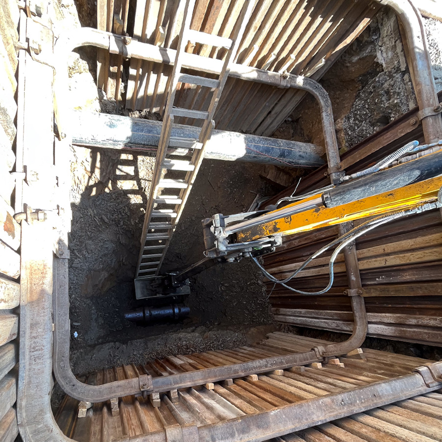 Zřízení uličních vpustí, ul. Ve Struhách, Praha 6